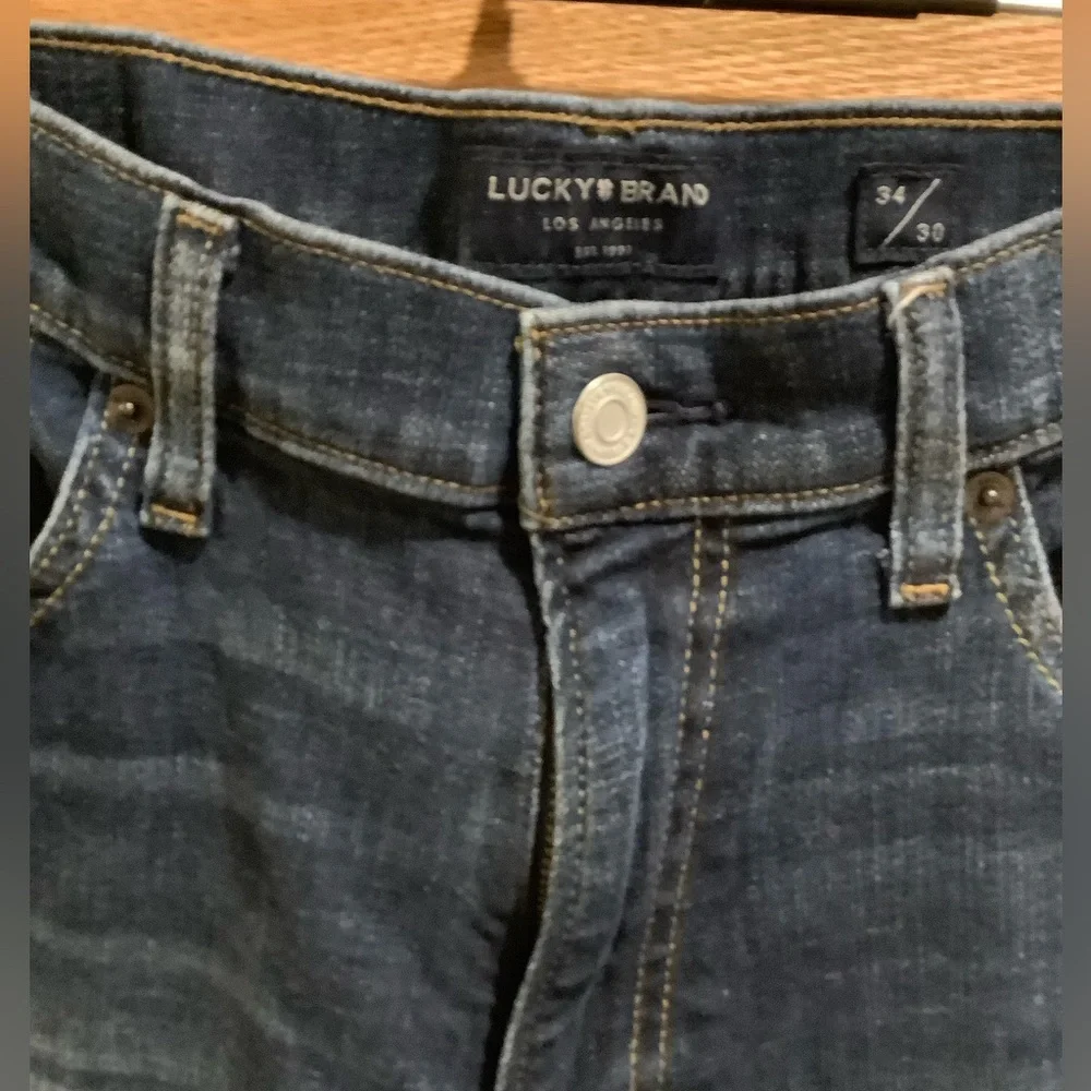 Lucky Brand Men’s Slim Straight Dark Rinse Jeans Men’s Size 34